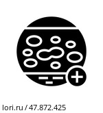 autoimmune skin disease clinic glyph icon vector illustration. Стоковая иллюстрация, иллюстратор Vectorwin / Фотобанк Лори