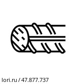 hardened steel fittings line icon vector illustration. Стоковая иллюстрация, иллюстратор Vectorwin / Фотобанк Лори