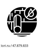 roof underlayment glyph icon vector illustration. Стоковая иллюстрация, иллюстратор Vectorwin / Фотобанк Лори