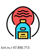 organic solvent color icon vector illustration. Стоковая иллюстрация, иллюстратор Vectorwin / Фотобанк Лори