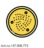 iota cryptocurrency color icon vector illustration. Стоковая иллюстрация, иллюстратор Vectorwin / Фотобанк Лори