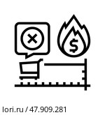 core inflation line icon vector illustration. Стоковая иллюстрация, иллюстратор Vectorwin / Фотобанк Лори