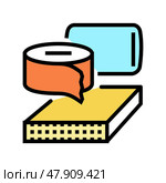 polyurethane thermoset color icon vector illustration. Стоковая иллюстрация, иллюстратор Vectorwin / Фотобанк Лори