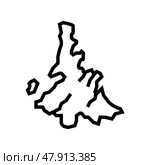 island whitsunday line icon vector illustration. Стоковая иллюстрация, иллюстратор Vectorwin / Фотобанк Лори