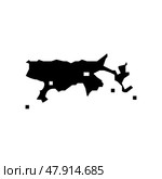 lake titicaca glyph icon vector illustration. Стоковая иллюстрация, иллюстратор Vectorwin / Фотобанк Лори