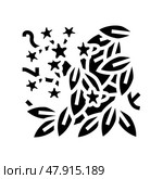 bignonia capreolata glyph icon vector illustration. Стоковая иллюстрация, иллюстратор Vectorwin / Фотобанк Лори