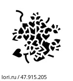 bougainvillea liana glyph icon vector illustration. Стоковая иллюстрация, иллюстратор Vectorwin / Фотобанк Лори