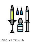 bonding adhesive orthodontist color icon vector illustration. Стоковая иллюстрация, иллюстратор Vectorwin / Фотобанк Лори