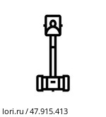 telepresence robot social robotics line icon vector illustration. Стоковая иллюстрация, иллюстратор Vectorwin / Фотобанк Лори