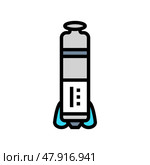 leadless pacemaker cardiology accessories color icon vector illustration. Стоковая иллюстрация, иллюстратор Vectorwin / Фотобанк Лори