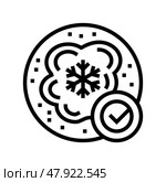 cryosurgery freeze line icon vector illustration. Стоковая иллюстрация, иллюстратор Vectorwin / Фотобанк Лори