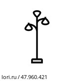electric torchiere home accessory color icon vector illustration. Стоковая иллюстрация, иллюстратор Vectorwin / Фотобанк Лори