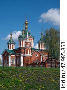 Assumption Brusensky convent in Kolomna, Moscow region, Russia. Cathedral of The Exaltation of The Life-Giving Cross Krestovozdvizhensky. Стоковое фото, фотограф Оксана Медведева / Фотобанк Лори
