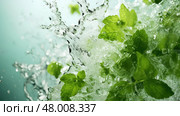 summer water soda drink minty ai generated. Стоковое AI-изображение, AI-художник Vectorwin / Фотобанк Лори