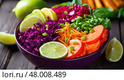 cleanse detox vegan food ai generated. Стоковое AI-изображение, AI-художник Vectorwin / Фотобанк Лори