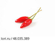 Fresh red chili peppers. Стоковое фото, фотограф Alena Dvorakova / PantherMedia / Фотобанк Лори