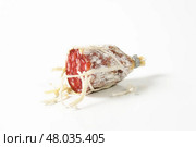 Dry cured French sausage. Стоковое фото, фотограф Alena Dvorakova / PantherMedia / Фотобанк Лори