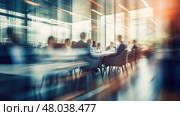 hazy blur blurry business ai generated. Стоковое AI-изображение, AI-художник Vectorwin / Фотобанк Лори
