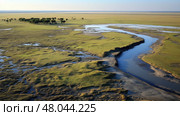 sediment alluvial plains landscape ai generated. Стоковое AI-изображение, AI-художник Vectorwin / Фотобанк Лори