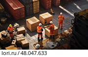 export commerce ship cargo ai generated. Стоковое AI-изображение, AI-художник Vectorwin / Фотобанк Лори