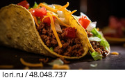 pork meat taco food ai generated. Стоковое AI-изображение, AI-художник Vectorwin / Фотобанк Лори