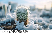 barren cold desert landscape ai generated. Стоковое AI-изображение, AI-художник Vectorwin / Фотобанк Лори