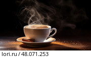 coffee light brown powder ai generated. Стоковое AI-изображение, AI-художник Vectorwin / Фотобанк Лори