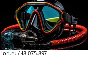 fins diver equipment ai generated. Стоковое AI-изображение, AI-художник Vectorwin / Фотобанк Лори