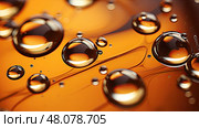 globules oil in water ai generated. Стоковое AI-изображение, AI-художник Vectorwin / Фотобанк Лори