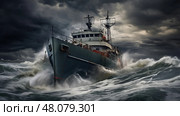 navigation boat Shipyard ship ai generated. Стоковое AI-изображение, AI-художник Vectorwin / Фотобанк Лори