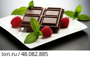 antioxidants dark chocolate health ai generated. Стоковое AI-изображение, AI-художник Vectorwin / Фотобанк Лори