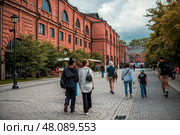 Новая Голландия. Лесной склад (северный), Классицизм, Архитектор Чевакинский С. И. Санкт-Петербург (2024 год). Редакционное фото, фотограф Оксана / Фотобанк Лори