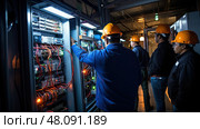 connections battery inspection ai generated. Стоковое AI-изображение, AI-художник Vectorwin / Фотобанк Лори