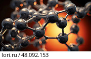 compounds carbon molecule ai generated. Стоковое AI-изображение, AI-художник Vectorwin / Фотобанк Лори