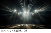 theater stage light beams ai generated. Стоковое AI-изображение, AI-художник Vectorwin / Фотобанк Лори
