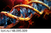 mutation dna damage ai generated. Стоковое AI-изображение, AI-художник Vectorwin / Фотобанк Лори