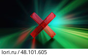 alert green check mark red x ai generated. Стоковое AI-изображение, AI-художник Vectorwin / Фотобанк Лори