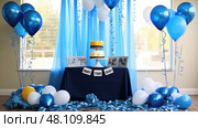 giveaway enter to win blue ai generated. Стоковое AI-изображение, AI-художник Vectorwin / Фотобанк Лори