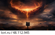 armageddon The book of revelation The photo shows a dramatic image 6ff079a3-dc42-490a-b410-83c3d6147f75 0545454-gigapixel-standard-width-6100px.jpg ai generated. Стоковое AI-изображение, AI-художник Vectorwin / Фотобанк Лори
