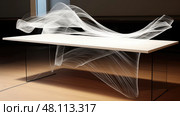 fluid table line drawing ai generated. Стоковое AI-изображение, AI-художник Vectorwin / Фотобанк Лори