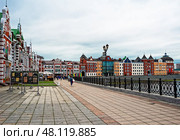 Набережная Брюгге. Город Йошкар-Ола (2024 год). Редакционное фото, фотограф Макаров Алексей / Фотобанк Лори