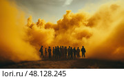 cloud yellow smoke ai generated. Стоковое AI-изображение, AI-художник Vectorwin / Фотобанк Лори
