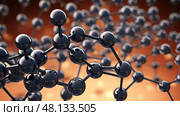 model carbon molecule ai generated. Стоковое AI-изображение, AI-художник Vectorwin / Фотобанк Лори