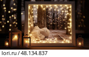 glow light frame ai generated. Стоковое AI-изображение, AI-художник Vectorwin / Фотобанк Лори