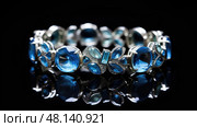 azurite blue gemstone ai generated. Стоковое AI-изображение, AI-художник Vectorwin / Фотобанк Лори
