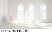 serene shining light in white ai generated. Стоковое AI-изображение, AI-художник Vectorwin / Фотобанк Лори