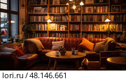 snug cozy interior ai generated. Стоковое AI-изображение, AI-художник Vectorwin / Фотобанк Лори