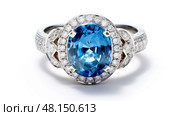 turquoise blue gem ai generated. Стоковое AI-изображение, AI-художник Vectorwin / Фотобанк Лори