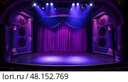actor purple theater ai generated. Стоковое AI-изображение, AI-художник Vectorwin / Фотобанк Лори