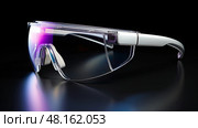futuristic technology glasses ai generated. Стоковое AI-изображение, AI-художник Vectorwin / Фотобанк Лори